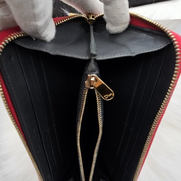 Dior Venis Leather Zip Around Wallet - Picture 11 of 17